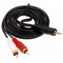 De Tech 18116 2 чинча / жак 3.5mm. 1.5m Кабел