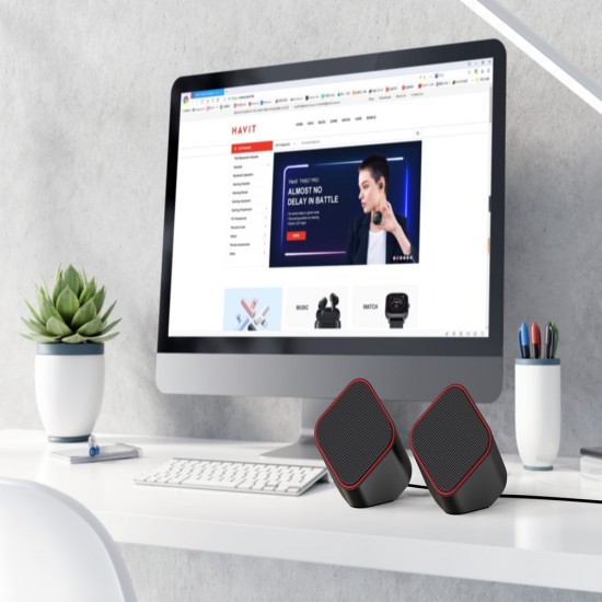 Havit HV-SK473 Black/Red Компютърни колонки