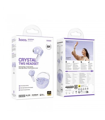 Hoco EW202 Violet TWS Слушалки