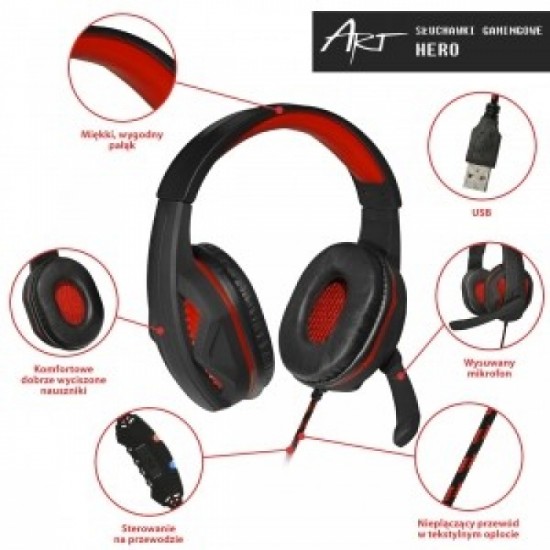 Art Hero Gaming Слушалки