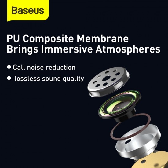 Baseus WM01 Encok NGWM01-06 TWS Green Слушалки