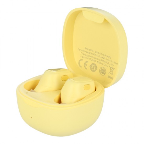 Baseus WM01 Encok NGWM01-0Y TWS Yellow Слушалки