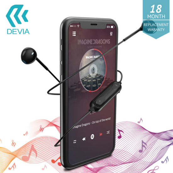 Devia Smart Series Wireless V2 Black Слушалки