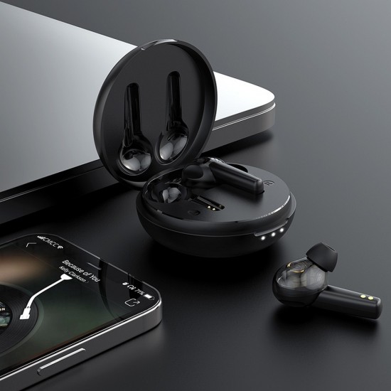 Hoco ES55 Songful TWS Dual Moving Coil Wireless BT Black Слушалки