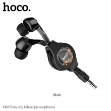 Hoco M68 Easy Clip Telescopic Black Слушалки