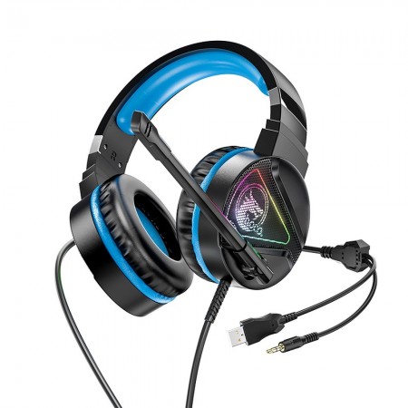 Hoco W104 Drift Gaming Blue Слушалки