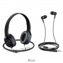 Hoco W24 Enlighten Set Blue Слушалки Hoco W24 Enlighten Set Blue Слушалки
