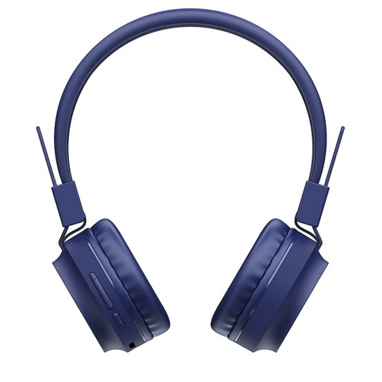 Hoco W25 Promise Deep Bass Wireless Blue Слушалки