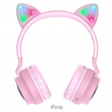 Hoco W27 Cat Ear Wireless Pink Слушалки Hoco W27 Cat Ear Wireless Pink Слушалки