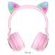 Hoco W27 Cat Ear Wireless Pink Слушалки
