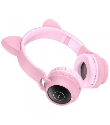 Hoco W27 Cat Ear Wireless Pink Слушалки