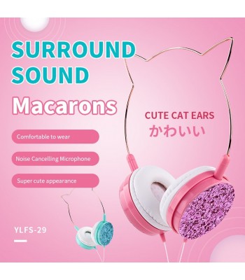 Partner Telecom Cat Ear YLFS-22 Pink Слушалки