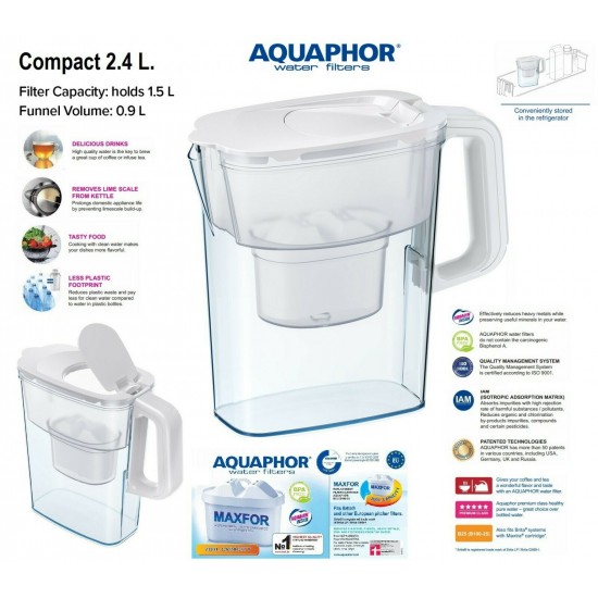 Aquaphor Compact P153B25F White 190068 Кана за пречистване на вода