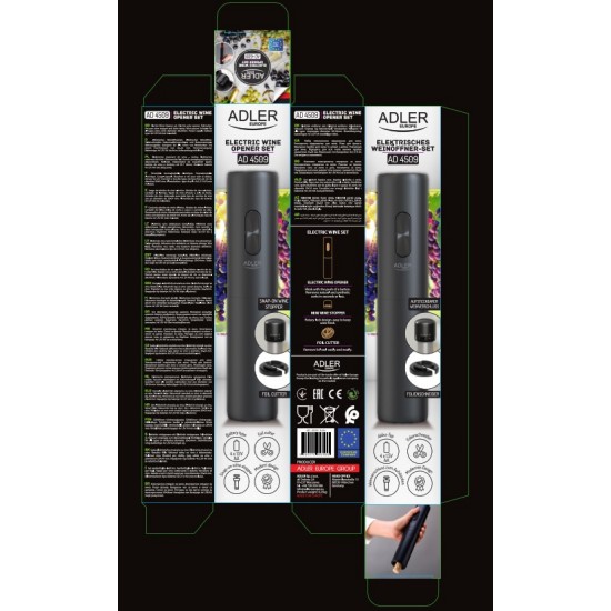 Adler AD 4509 Електрически тирбушон