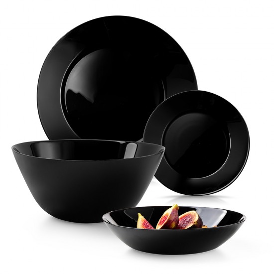 Arcopal Zelie Black 19 части Сервиз за хранене