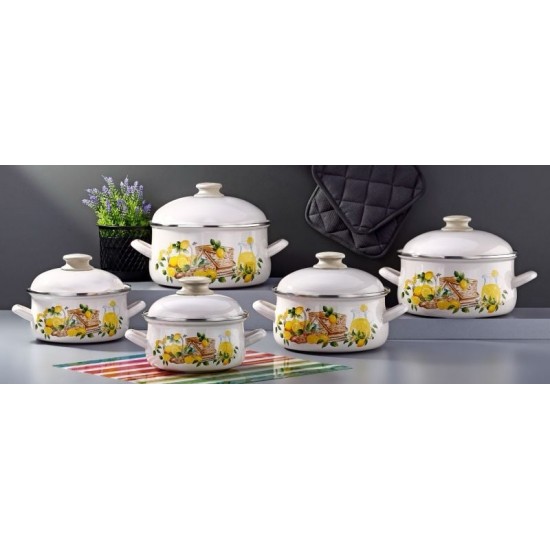 Tutku Bonera Academia Enamel Тенджери комплект