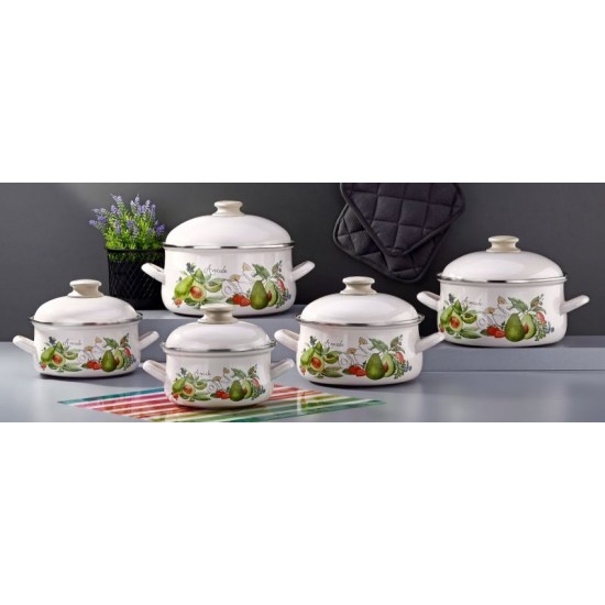 Tutku Bonera Academia Enamel Тенджери комплект