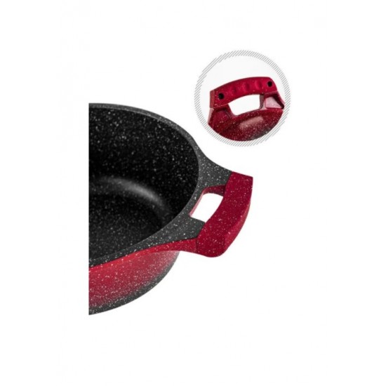 Royalty Line RL-BS1010M TD28 Red & Black Тенджера