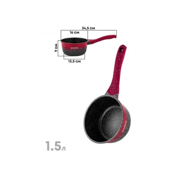Royalty Line RL-BS1010M TD28 Red & Black Тенджера