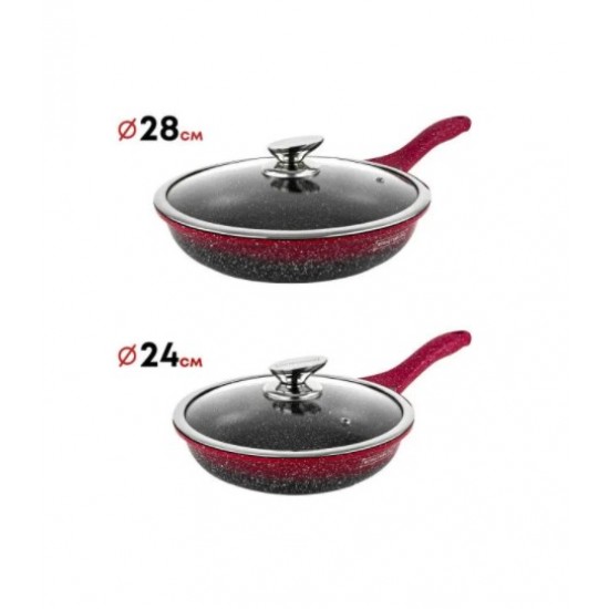 Royalty Line RL-BS1010M TD28 Red & Black Тенджера