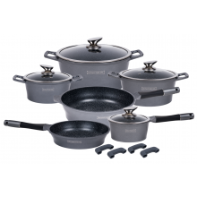 Royalty Line RL-ES1014M Silver Комплект съдове Royalty Line RL-ES1014M Silver Комплект съдове