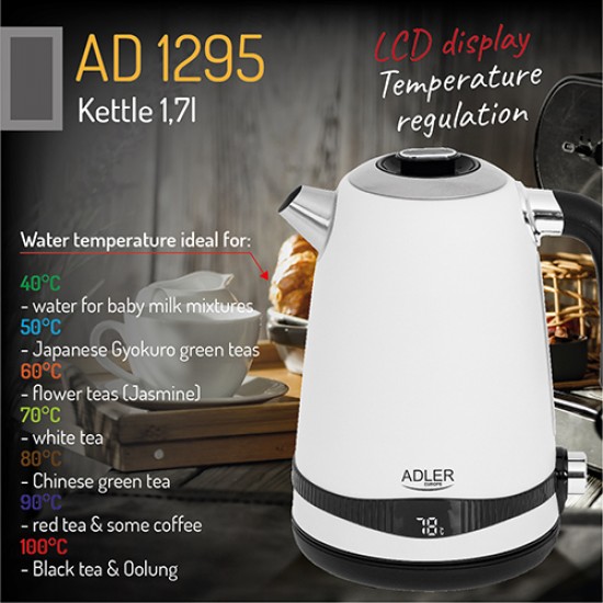 Adler AD 1295 White Електрическа кана