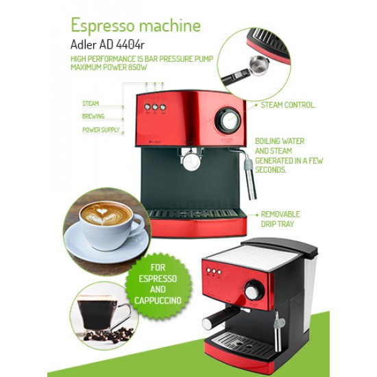 Adler AD 4404 Red Кафемашина