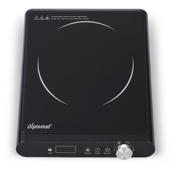 Diplomat DGC B1822K Black Керамичен котлон