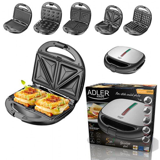 Adler AD 3040 Тостер за сандвичи 5 в 1