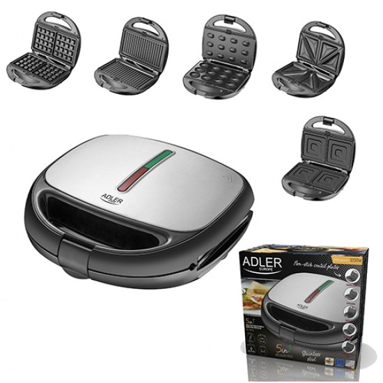 Adler AD 3040 Тостер за сандвичи 5 в 1