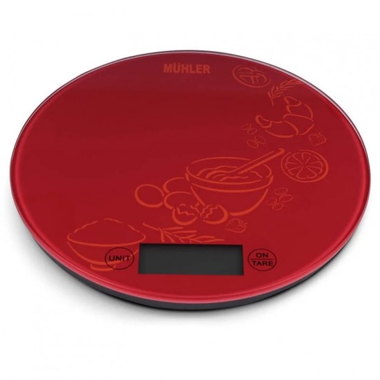 Везни и кантари - Muhler KSC-2026R Red Кухненска везна