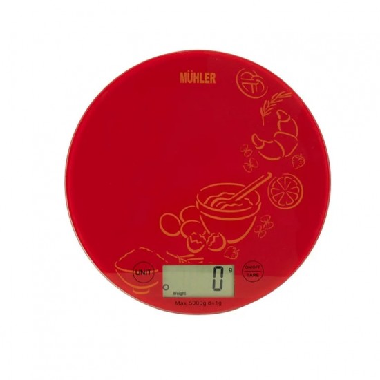 Везни и кантари - Muhler KSC-2026R Red Кухненска везна