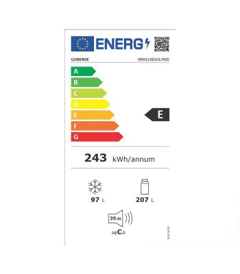 Gorenje NRK619EAXL4WD Хладилник с фризер