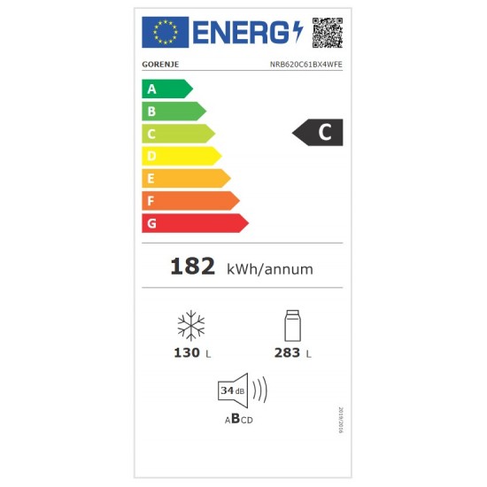Gorenje NRB620C61BX4WFE Хладилник с фризер