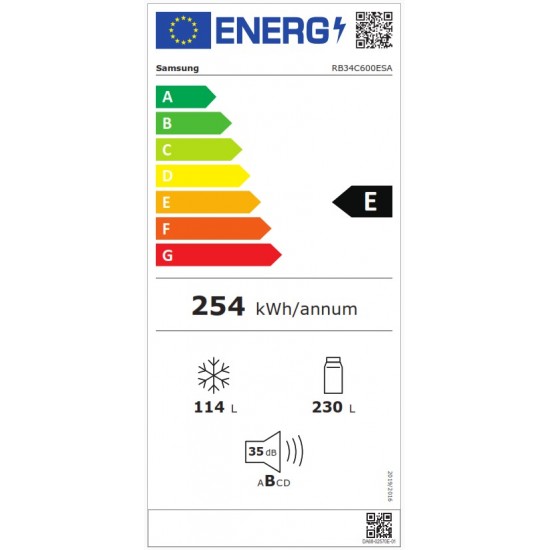 Хладилници - Samsung RB34C600ESA/EF Хладилник с фризер