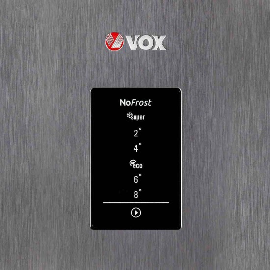 Vox NF 3835 IXF Хладилник с фризер