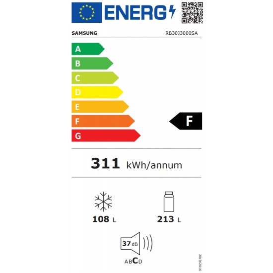 Samsung RB30J3000SA/EO Хладилник с фризер