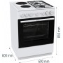 Gorenje GK6B41WF Готварска печка Gorenje GK6B41WF Готварска печка