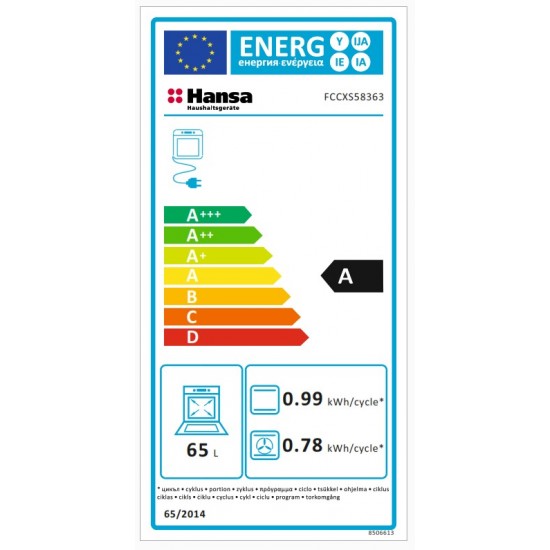 Hansa FCCWS 58363 Готварска печка