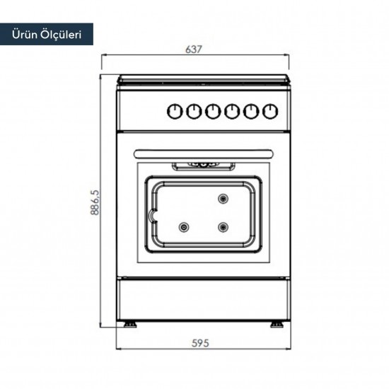Kumtel LF60-SF40F Готварска печка