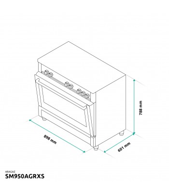 Samus SM 950AGRXS Готварска печка