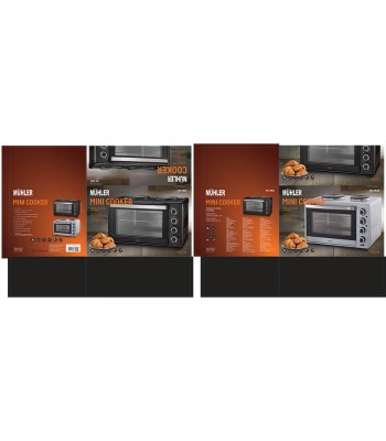 Muhler MN-3809 black Готварка печка