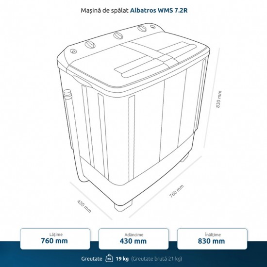 Albatros WMS7.2R Пералня