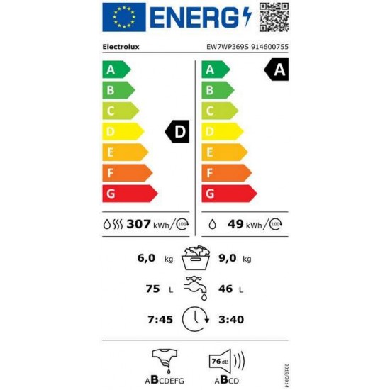 Electrolux EW7WP369S Пералня със сушилня
