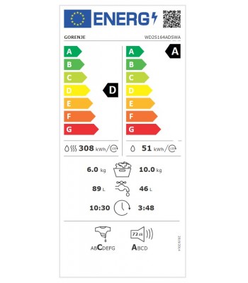 Gorenje WD2S164ADSWA Пералня сушилня