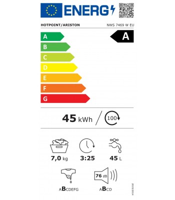Hotpoint Ariston NWS 7469 W EU Пералня