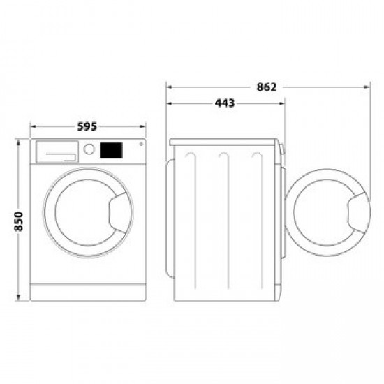 Indesit MTWSA 61053 W EE Пералня