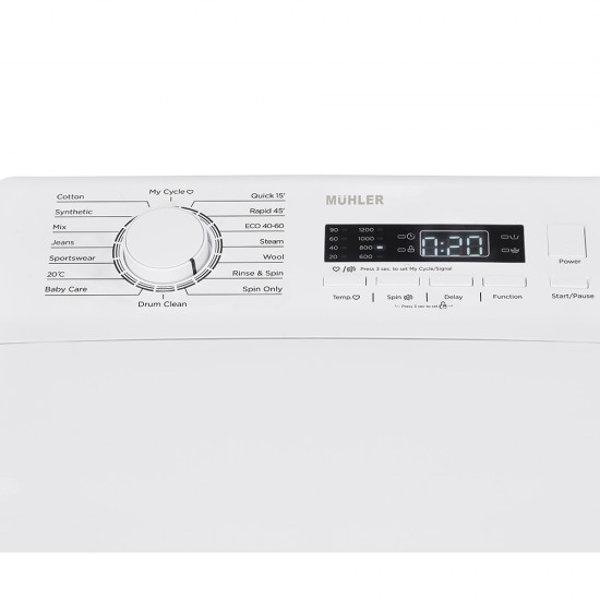 Muhler SWM712TMWC Пералня с горно зареждане