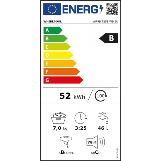 Whirlpool WRSB 7259 WB EU Пералня