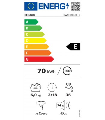 Heinner HWM-H6010E++ Пералня